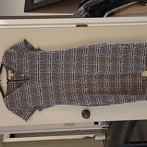 NWT Black and white cap sleeve dress